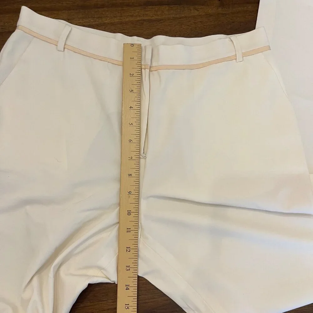 NWT MAG Women's Tapered Trousers Alabaster Cream Size 12 NEW - Picture 7 of 12